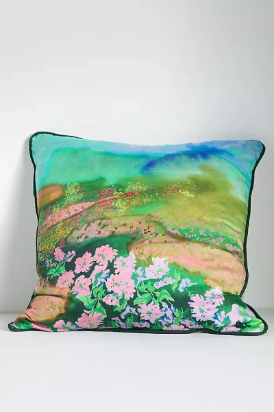 Anthropologie Gemma Floral Cushion