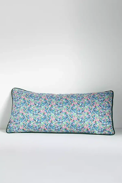 Anthropologie Gemma Floral Cushion In Blue