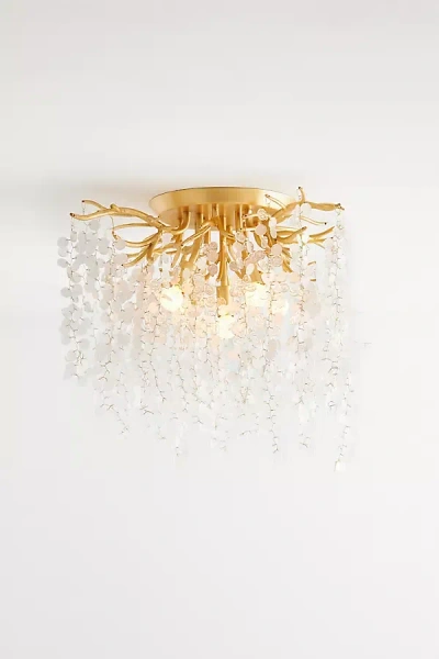 Anthropologie Genoa Semi-flush Mount In Gold