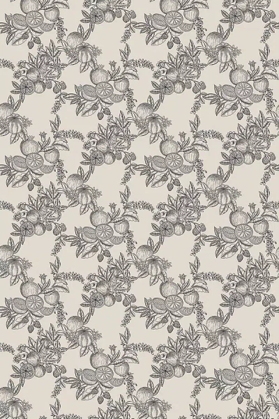 Anthropologie Gerty Fruit Toile Wallpaper In Blue