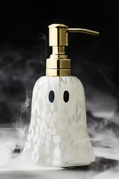 Anthropologie Ghost Glass Soap Pump In Multi