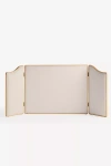 Anthropologie Gia Performance Linen Blend Headboard In White