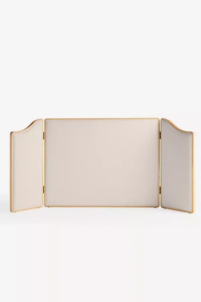 Anthropologie Gia Performance Linen Blend Headboard In White
