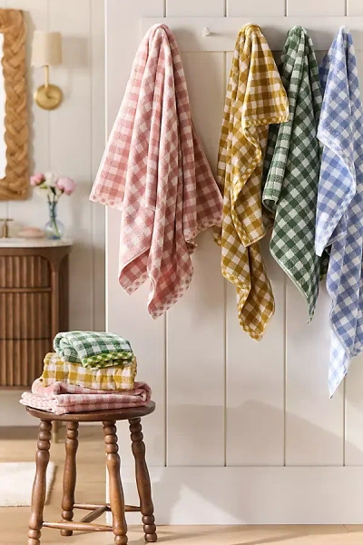 Anthropologie Gingham Hand Towel