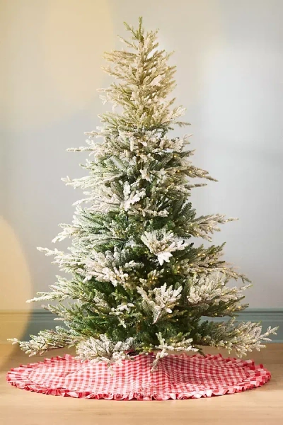 Anthropologie Gingham Tree Skirt In Multi