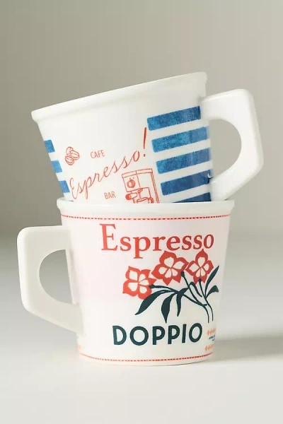 Anthropologie Glace Stoneware Espresso Cup In Multi