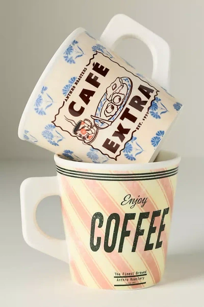 Anthropologie Glace Stoneware Mug In Multi