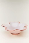 Anthropologie Glass Flower Decorative Object In Pink