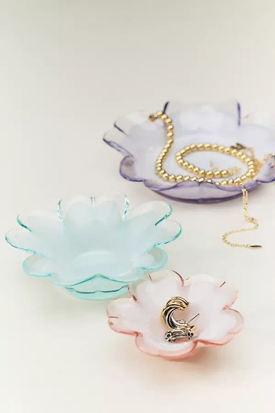 Anthropologie Glass Flower Decorative Object In Multi