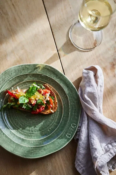 Anthropologie The Glenna Italian Earthenware Side Plates, Set Of 4