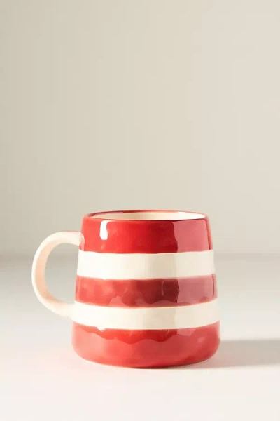 Anthropologie Go Sports! Handpainted Stoneware Mug