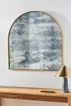 ANTHROPOLOGIE GOLD LEAF HEAVY DISTRESSED ARCH MIRROR