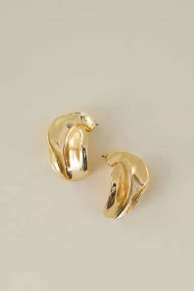 Anthropologie Gold-plated Statement Post Earrings