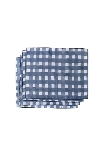 Anthropologie Goldie Home Linen Cross-hatch Placemats, Set Of 4