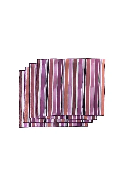 Anthropologie Goldie Home Lisbon Striped Placemats, Set Of 4 In Multi