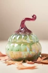Anthropologie Gourmand Malted Pumpkin & Dark Rum Mini Glass Pumpkin Candle In Multi