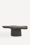 Anthropologie Grand Abstract Live-edge Coffee Table In Gray