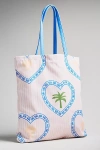 Anthropologie Graphic Canvas Tote In Multi