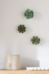 Anthropologie Green Ceramic Flower
