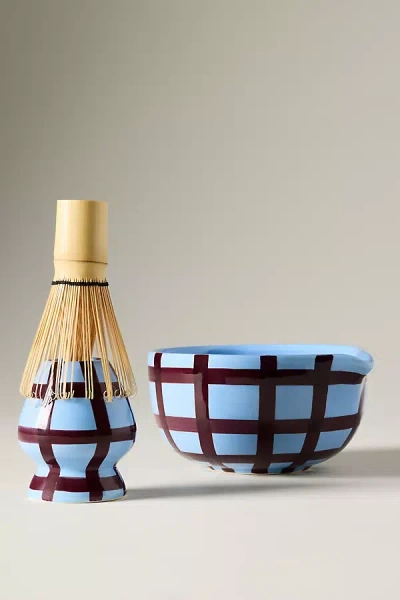 Anthropologie Greta Matcha Bowl In Blue