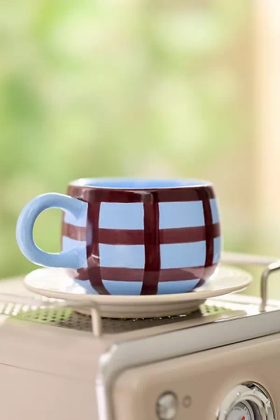 Anthropologie Greta Stoneware Mug In Blue