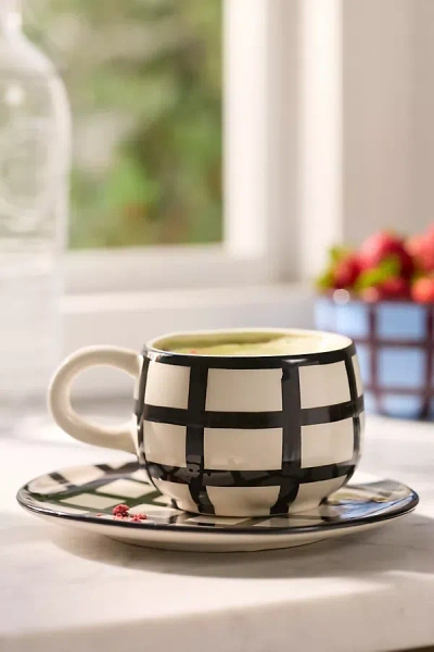 Anthropologie Greta Stoneware Mug In Neutral