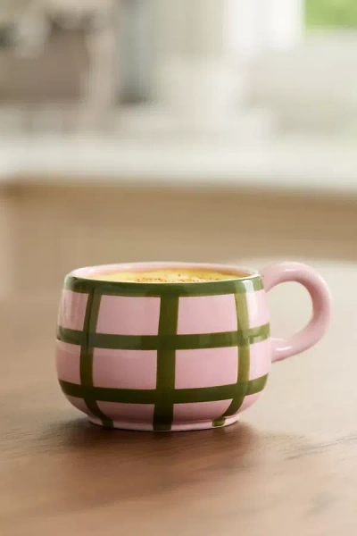 Anthropologie Greta Stoneware Mug In Pink