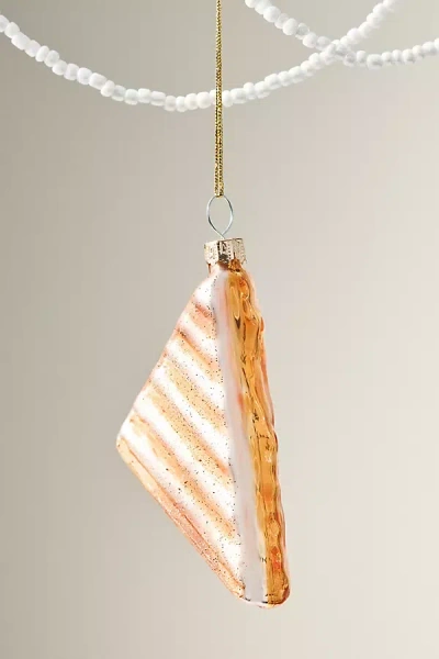 Anthropologie Grilled Cheese Ornament In White