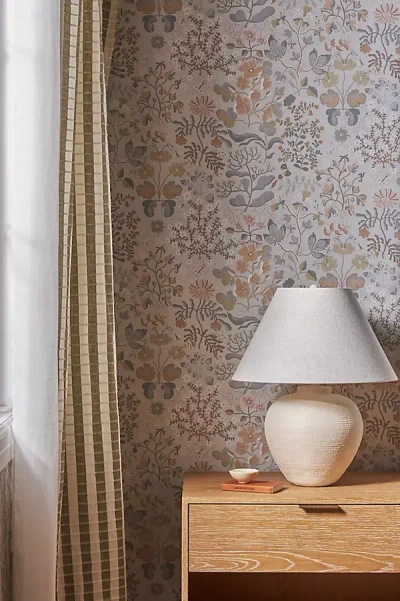 Anthropologie Groh Floral Wallpaper In Neutral