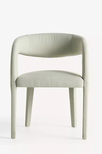 Anthropologie Hagen Performance Linen Dining Chair In White