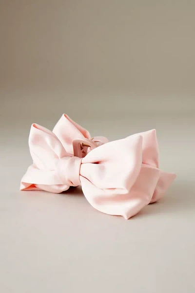 Anthropologie Hair Bow Claw Clip In Pink