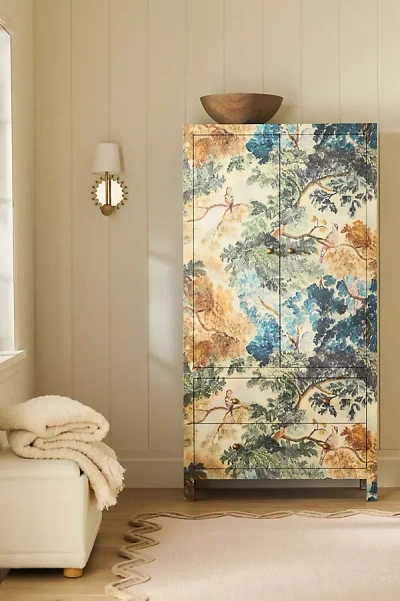 Anthropologie Hale Canvas Cabinet In Multi