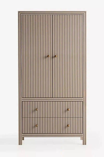 Anthropologie Hale Canvas Cabinet In Brown