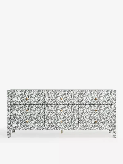 Anthropologie Hale Canvas Nine-drawer Dresser In Gray