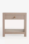 Anthropologie Hale Canvas Side Table In Brown