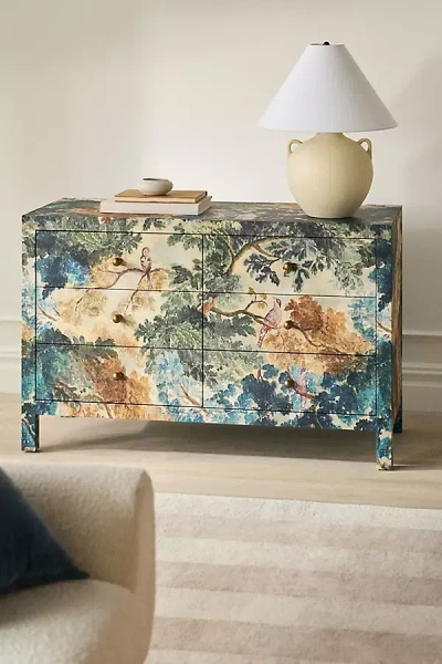 Anthropologie Hale Canvas Six-drawer Dresser