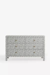 Anthropologie Hale Canvas Six-drawer Dresser In Gray