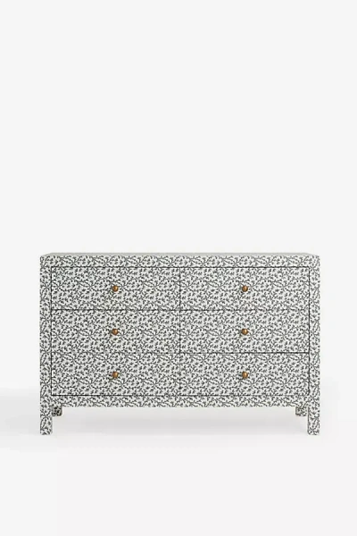 Anthropologie Hale Canvas Six-drawer Dresser In Gray