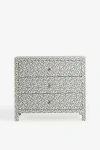 Anthropologie Hale Canvas Three-drawer Dresser In Gray