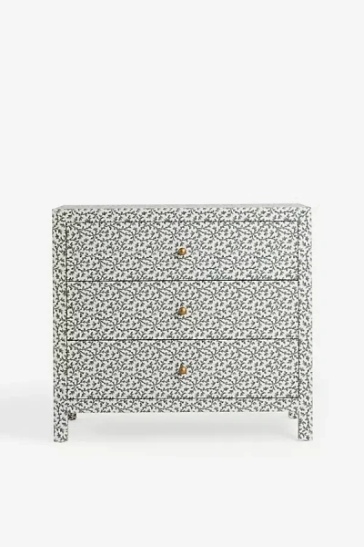 Anthropologie Hale Canvas Three-drawer Dresser In Gray