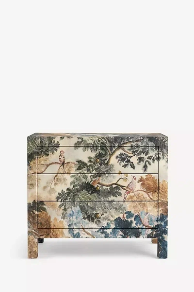 Anthropologie Hale Extra Large Canvas Nighstand In Multi