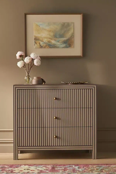 Anthropologie Hale Three-drawer Dresser In Neutral