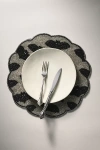 Anthropologie Halloween Beaded Placemat In Black