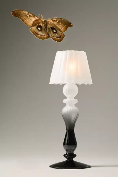 Anthropologie Halloween Glass Lamp Candle Holder In Multi