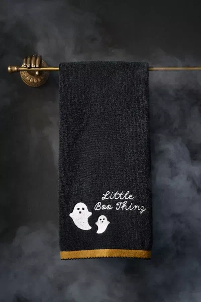 Anthropologie Halloween Icon Cotton Bath Towels