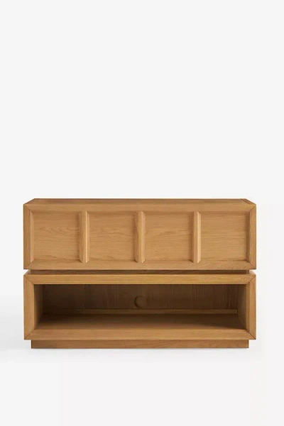 Anthropologie Halstead Oak Open Nighstand In Brown