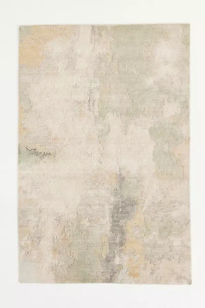 Anthropologie Hand-tufted Jaxon Wool Blend Rug In Neutral