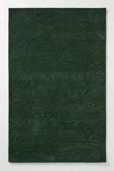 Anthropologie Hand-tufted Sculpted Daisy Rug