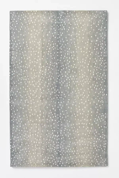 Anthropologie Hand-tufted Woodlands Rug In Blue