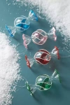Anthropologie Handpainted Glass Candy Ornaments, Set Of 4